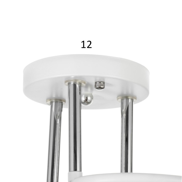 Люстра Люстра "Зарина" 3хЕ27 40Вт белый 54х54х24см BayerLux