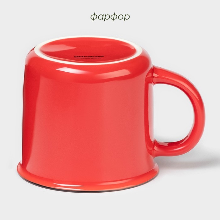 Новогодняя кружка Доляна &laquo;Год Змеи&raquo;, 380 мл, 13&times;10&times;8,6 см, цвет красный