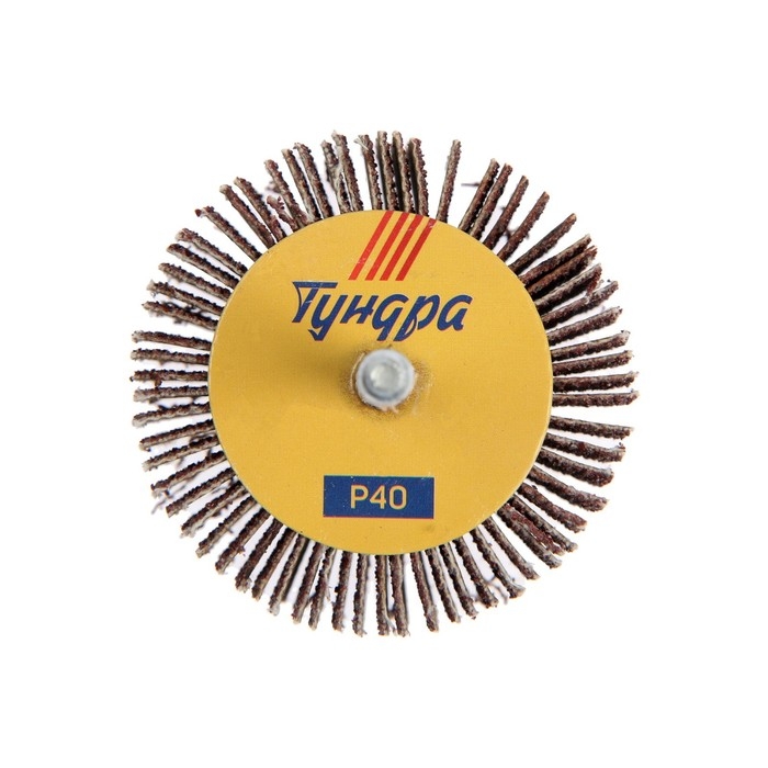 Круг лепестковый радиальный ТУНДРА, 60 х 30 х 6 мм, Р40 Круг лепестковый радиальный ТУНДРА, 60 х 30 х 6 мм, Р40