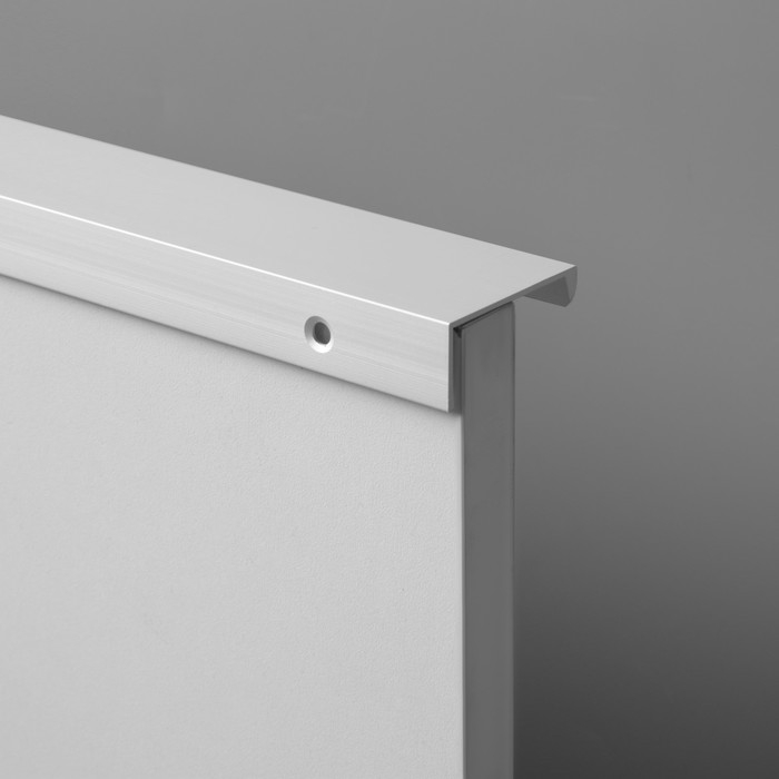 Торцевая ручка, Торцевая ручка, "Hidden", 480 мм, цвет сатиновый хром