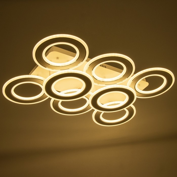 Люстра с ПДУ Люстра с ПДУ "Сонтана" LED 300Вт 3000-6000Вт белый 75х50х12см BayerLux