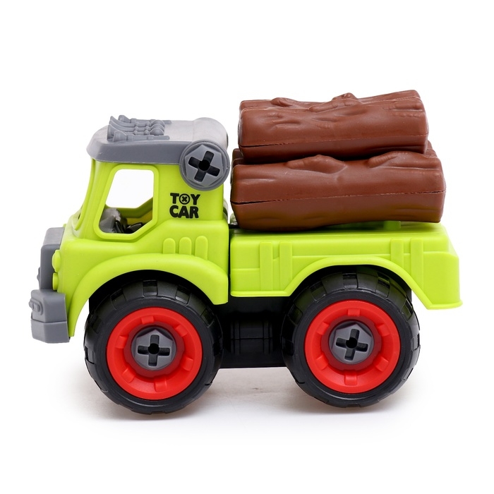 Конструктор винтовой «Лесовоз», с отвёрткой, 28 деталей Конструктор винтовой «Лесовоз», с отвёрткой, 28 деталей