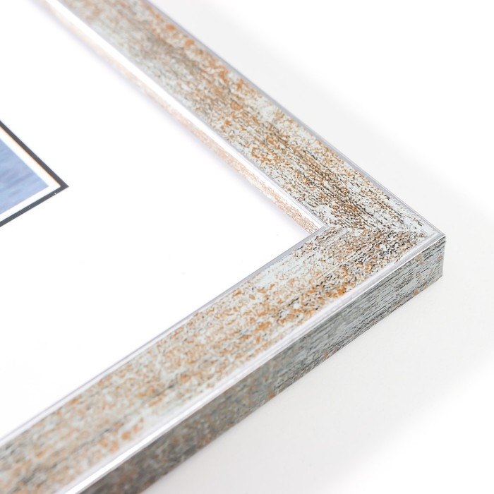 Фоторамка пластик Фоторамка пластик "Акварель" 21х30 см, морозное серебро