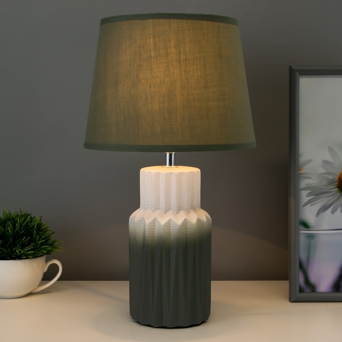 Настольная лампа "Сицилия"  E14 40Вт зеленый  22х22х37 см RISALUX