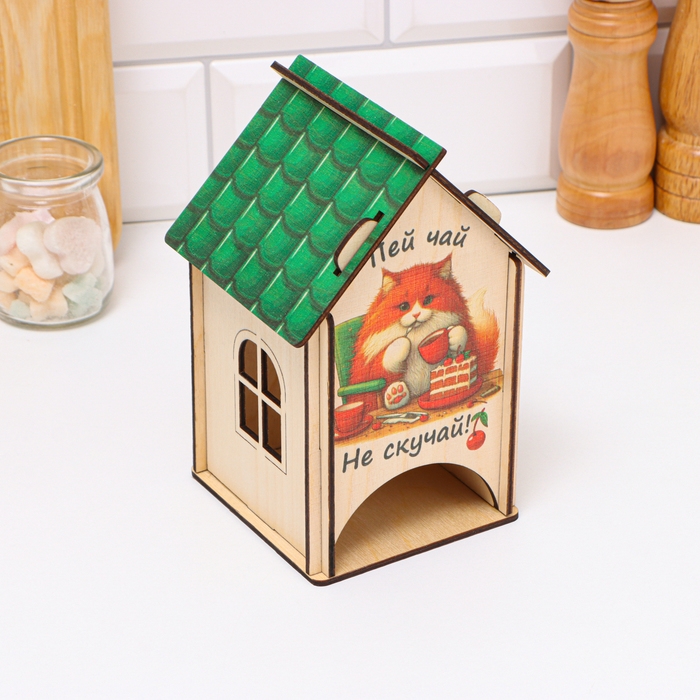 Чайный домик Чайный домик "Пей чай, не скучай!", 11 х 10 х 16,5см