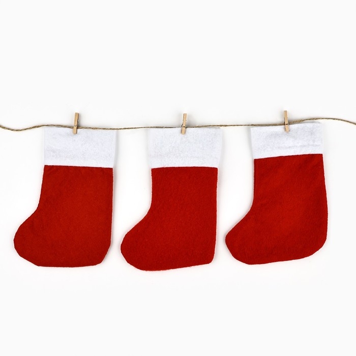 Носки для подарков с прищепками «Мечты сбываются» Носки для подарков с прищепками «Мечты сбываются»