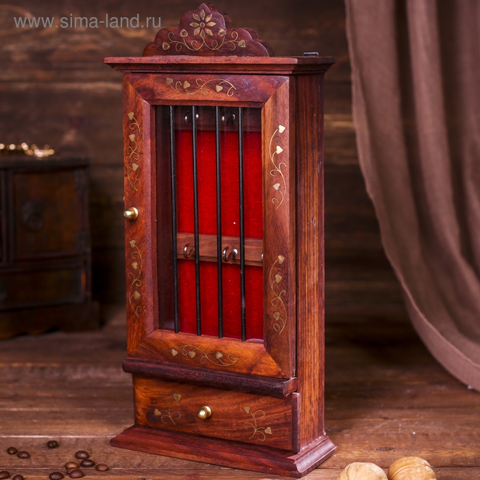 Ключница Ключница "Тайник" дерево 7х16х34 см