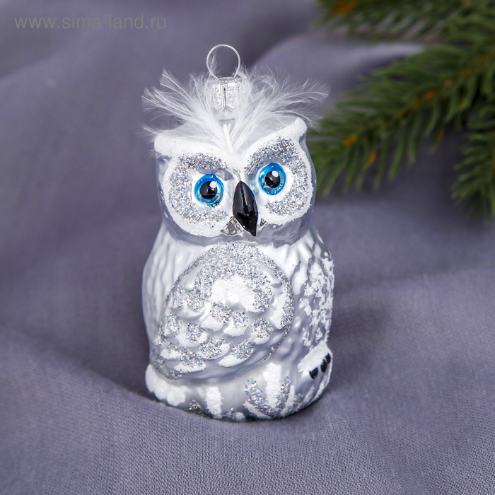 Ёлочная игрушка "Сова", микс h-8,5 см