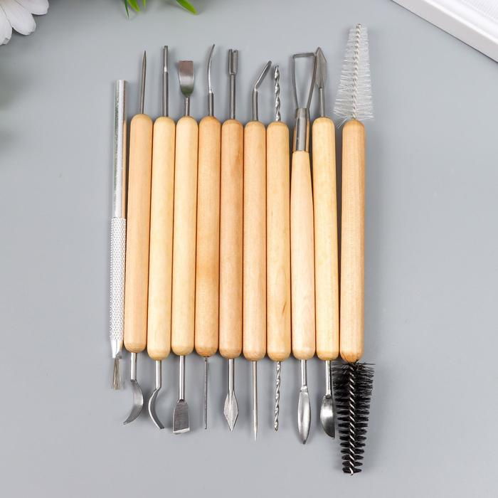 Инструменты для творчества набор 11 шт дерево, металл 17 см 28х11,5 см Инструменты для творчества набор 11 шт дерево, металл 17 см 28х11,5 см