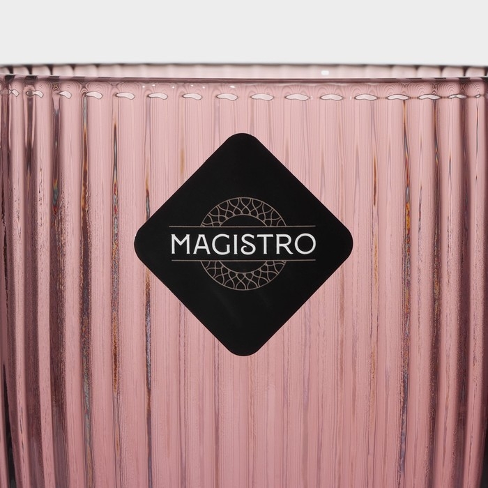 Кувшин для воды стеклянный Magistro «Грани», 1 л, 13×18,5 см, цвет розовый Кувшин для воды стеклянный Magistro «Грани», 1 л, 13×18,5 см, цвет розовый