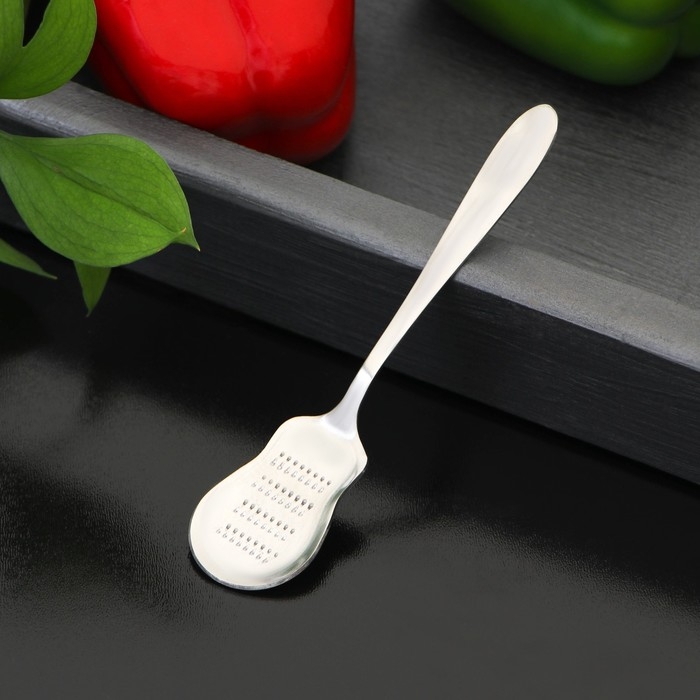 Тёрка для сыра Доляна Steel, 13,5×3 см, цвет серебристый Тёрка для сыра Доляна Steel, 13,5×3 см, цвет серебристый