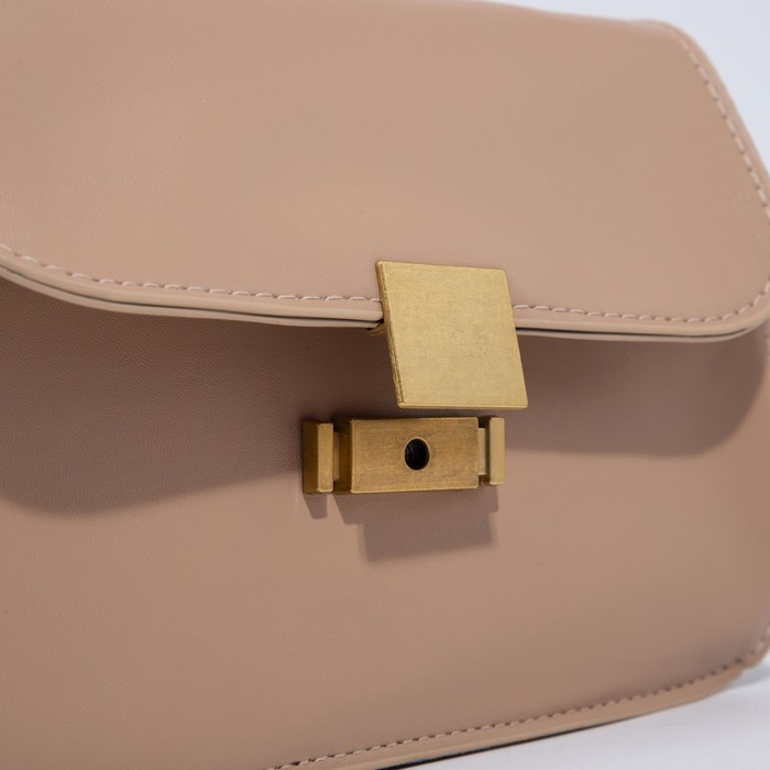 Сумка-мессенджер на клапане, цвет бежевый Сумка-мессенджер на клапане, цвет бежевый