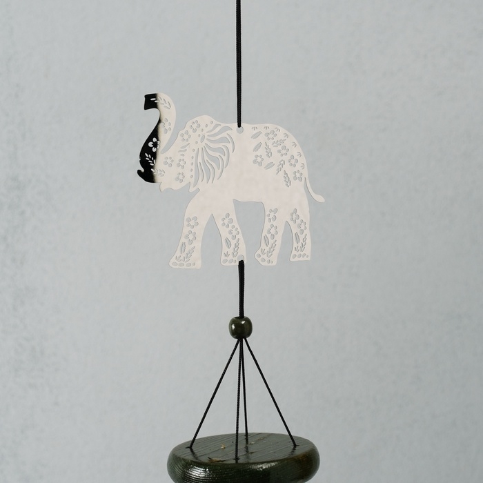 Музыка ветра металл Музыка ветра металл "Слон" 4 трубки 68 см