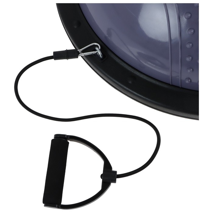 Полусфера BOSU гимнастическая ONLYTOP, массажная, с насосом, 58х25 см, цвет серый Полусфера BOSU гимнастическая ONLYTOP, массажная, с насосом, 58х25 см, цвет серый