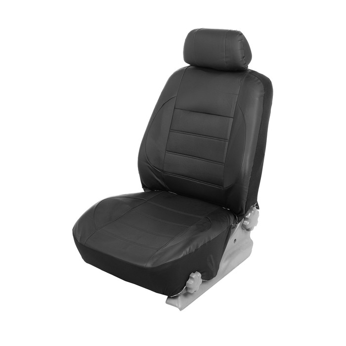 Чехлы на сиденья в автомобиль TORSO Premium, 11 предметов, кожа PU, черный Чехлы на сиденья в автомобиль TORSO Premium, 11 предметов, кожа PU, черный
