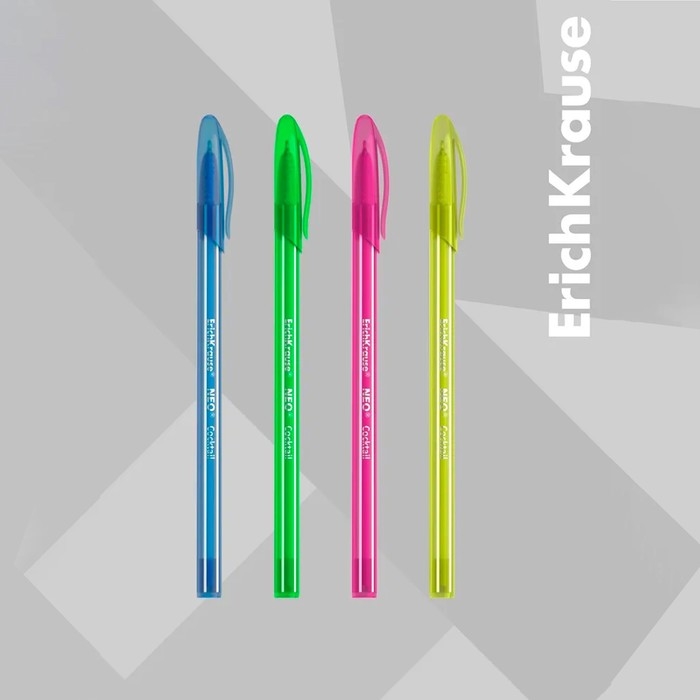 Набор ручка шариковая Erich Krause Neo Cocktail, синяя, микс Набор ручка шариковая Erich Krause Neo Cocktail, синяя, микс