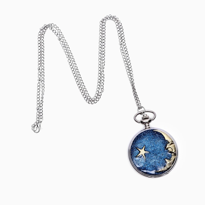 Часы карманные Часы карманные "Полумесяц", кварцевые, d-4.7 см