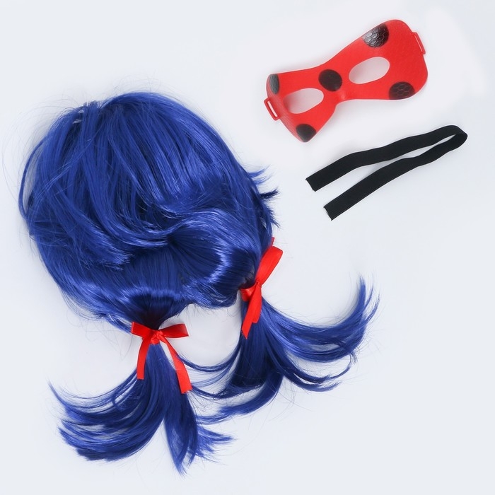 Карнавальный набор «Леди Божья коровка» маска, парик Карнавальный набор «Леди Божья коровка» маска, парик