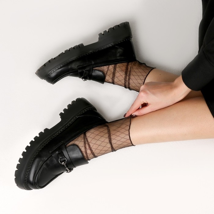 Носки карнавальный аксессуар, цвет черный в клетку Носки карнавальный аксессуар, цвет черный в клетку