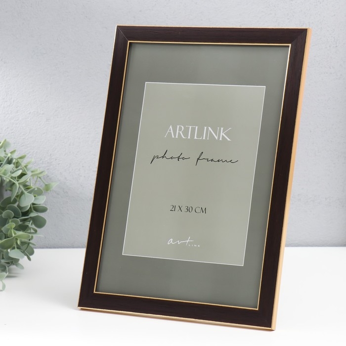 Фоторамка пластик Фоторамка пластик "Adele" 21x30 см, коричневый