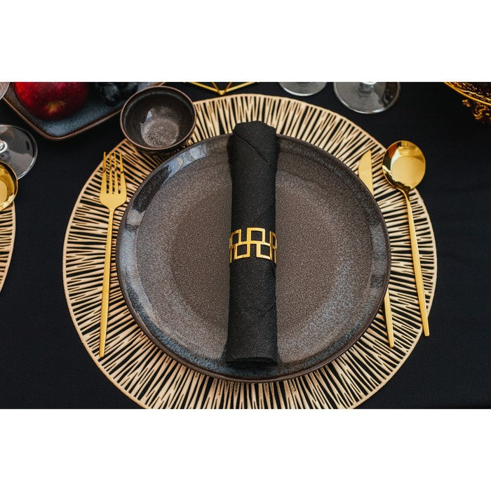 Тарелка обеденная Ethos Rock, d=26 см, цвет коричневый Тарелка обеденная Ethos Rock, d=26 см, цвет коричневый