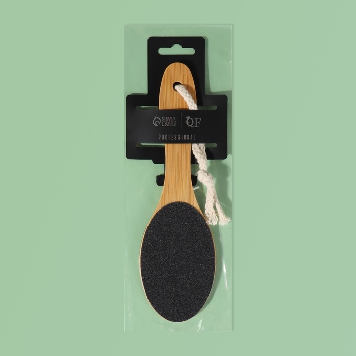 Пилка для ног «BAMBOO», наждачная, двусторонняя, с подвесом, 21 см, бамбуковая Пилка для ног «BAMBOO», наждачная, двусторонняя, с подвесом, 21 см, бамбуковая