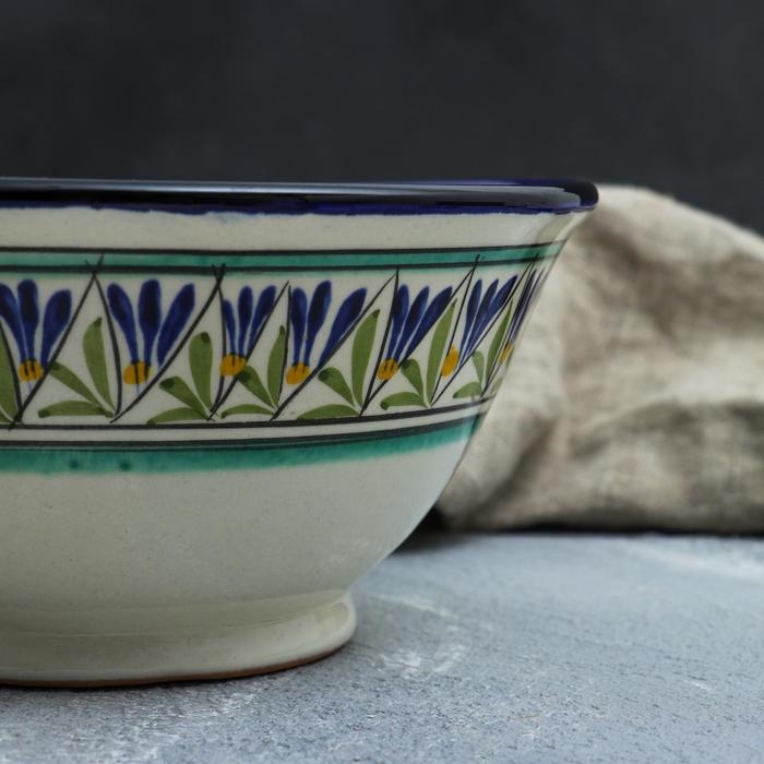 Коса Риштанская Керамика  Коса Риштанская Керамика "Узоры", 18 см, большая, микс