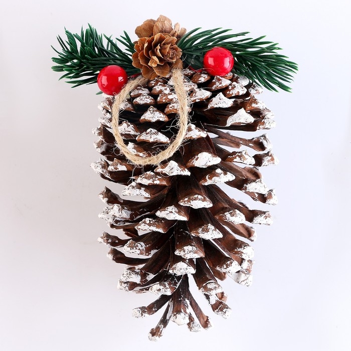 Шишка декоративная «Новогодниий праздник» 7 × 7 × 12 см Шишка декоративная «Новогодниий праздник» 7 × 7 × 12 см