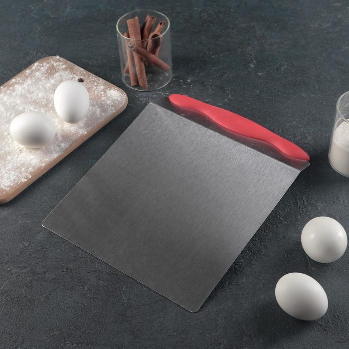 Лопатка кондитерская для торта, 24×20,5×3 см, цвет красный Лопатка кондитерская для торта, 24×20,5×3 см, цвет красный