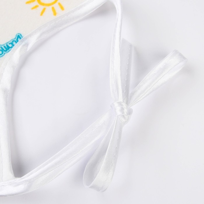 Нагрудник детский 18х18 см., микрофибра с ПВХ  покрытием «Витоша», белый Нагрудник детский 18х18 см., микрофибра с ПВХ  покрытием «Витоша», белый