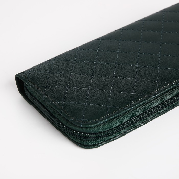 Кошелёк женский на молнии, цвет зелёный Кошелёк женский на молнии, цвет зелёный