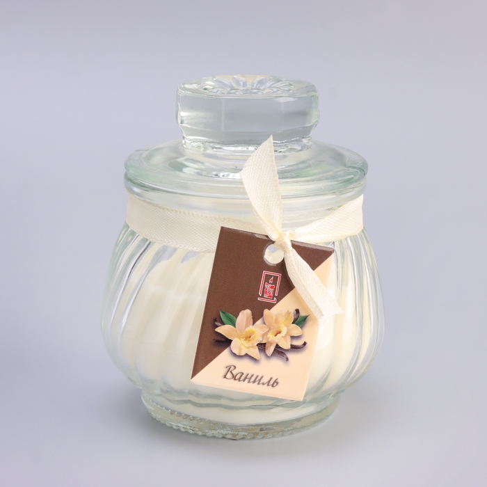Свеча ароматическая  Свеча ароматическая "Горшочек" 9х7,5см, ваниль