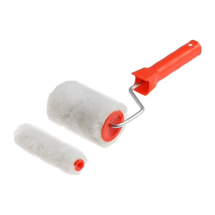 Набор малярный ЛОМ, валики натуральный мех, 100 мм, d=6 мм, D=48 мм + D=16 мм, ванночка 150 Набор малярный ЛОМ, валики натуральный мех, 100 мм, d=6 мм, D=48 мм + D=16 мм, ванночка 150