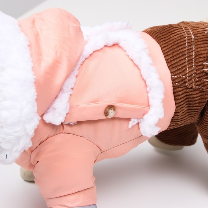 Комбинезон Комбинезон "Малыш", размер 12 (ДС 28 см, ОГ 38 см, ОШ 27 см), бежево-коричневый