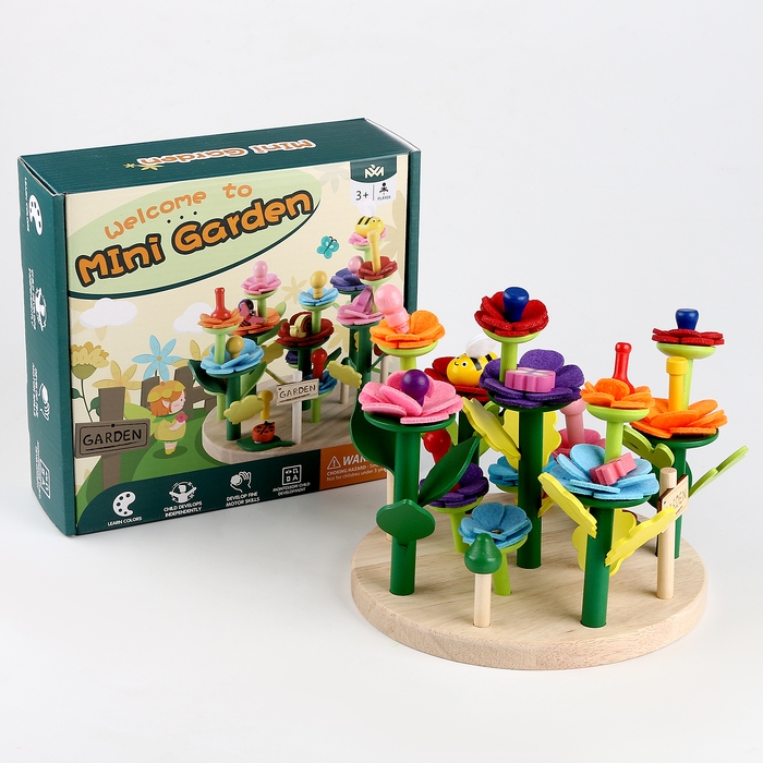 Развивающая игра «Цветочная клумба» 19 × 20,5 × 6,5 см Развивающая игра «Цветочная клумба» 19 × 20,5 × 6,5 см