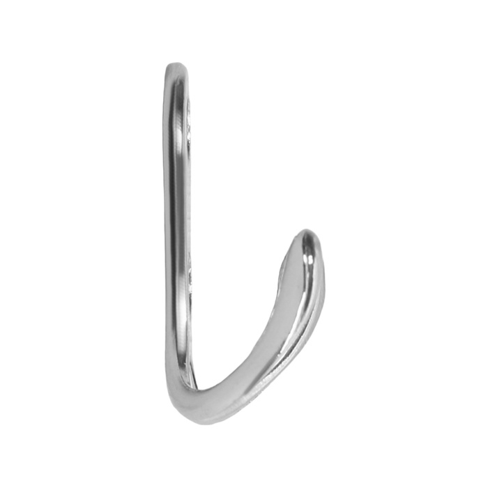 Крючок мебельный ТУНДРА TKD006, двухрожковый, хром Крючок мебельный ТУНДРА TKD006, двухрожковый, хром