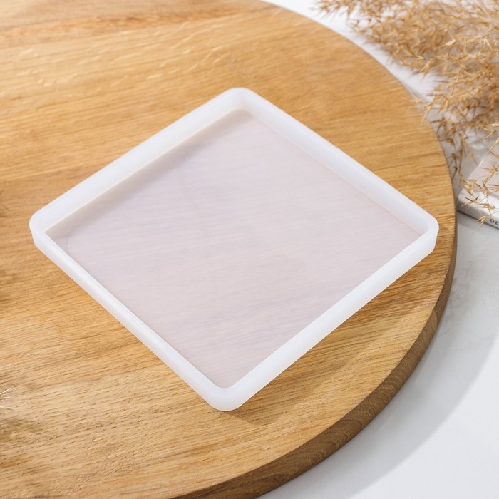 Молд Доляна &laquo;Квадрат&raquo;, силикон, 13,5&times;13,5&times;1,2 см, прозрачный