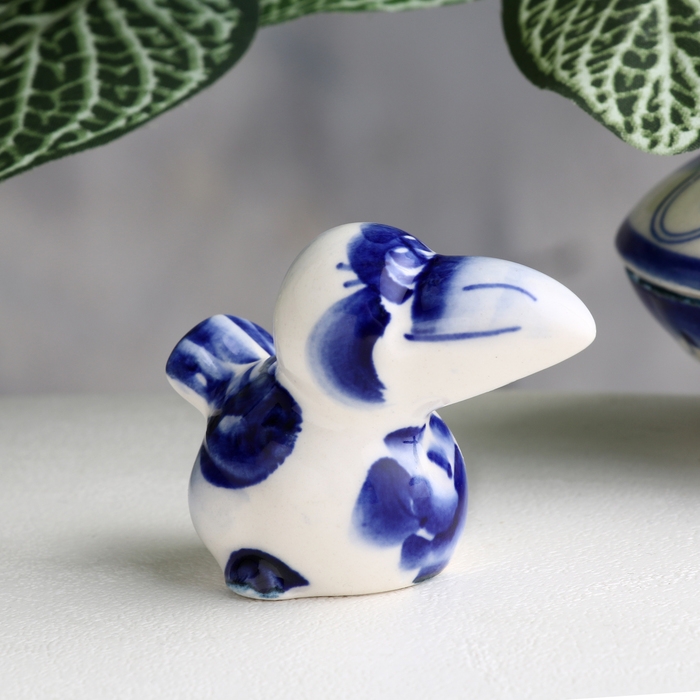 Сувенир «Ворона», 4,5 см, гжель Сувенир «Ворона», 4,5 см, гжель