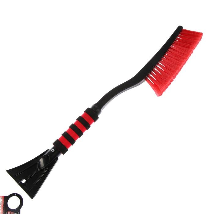 Щетка сметка, со скребком, AVS WB-6318, мягкая ручка, распушенная щетина, 62 cм Щетка сметка, со скребком, AVS WB-6318, мягкая ручка, распушенная щетина, 62 cм