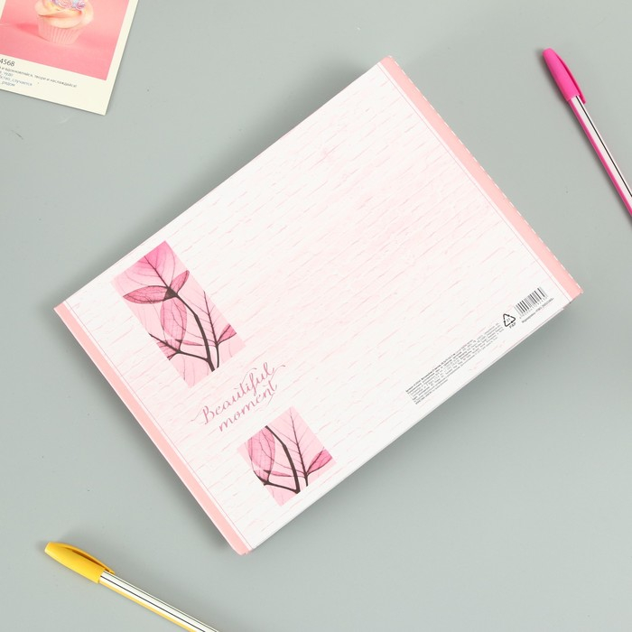 Фотоальбом 25 листов (уголки+кольца)  Фотоальбом 25 листов (уголки+кольца) "Beautiful momemt сердце" 27х19 см