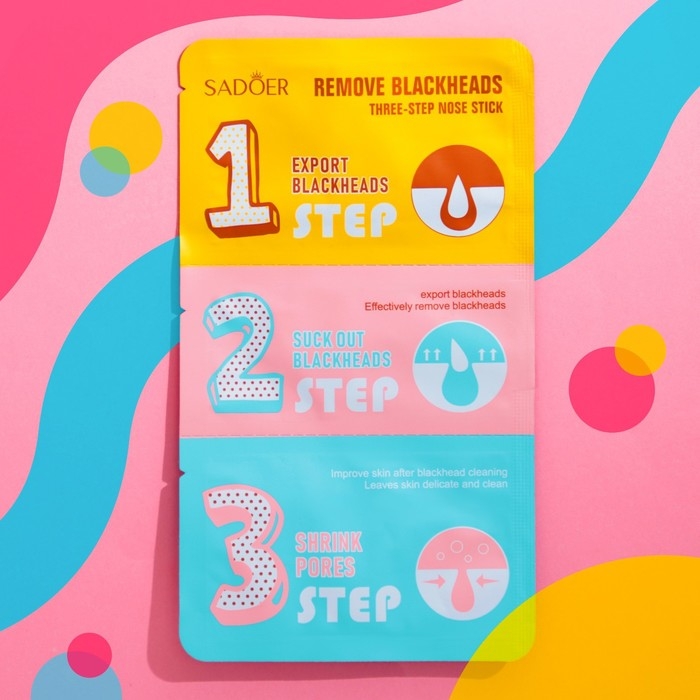 Трехэтапный набор для удаления угрей и черных точек с носа Трехэтапный набор для удаления угрей и черных точек с носа