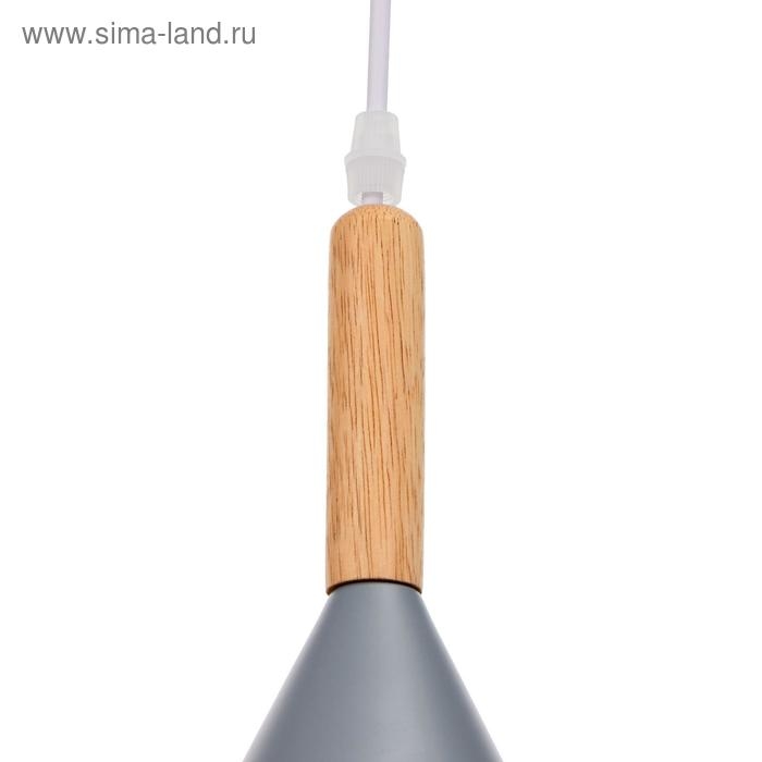 Светильник BayerLux 2034844/1 E27 40Вт серый 19,5х19,5х28 см Светильник BayerLux 2034844/1 E27 40Вт серый 19,5х19,5х28 см