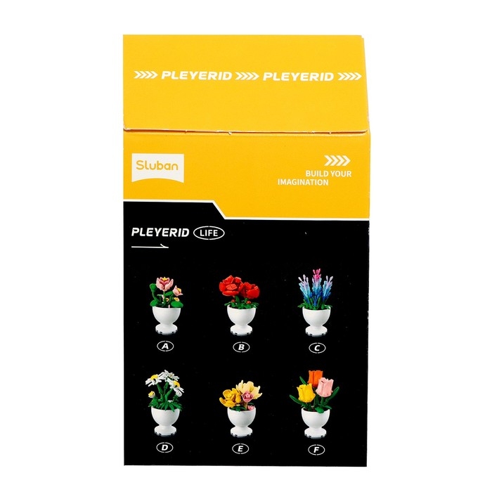 Конструктор «Цветы в горшочке», 6 видов, МИКС Конструктор «Цветы в горшочке», 6 видов, МИКС