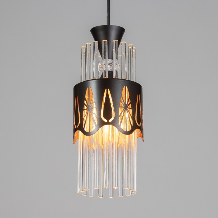 Подвес Подвес "Капель" 1х60Вт Е27 Черный