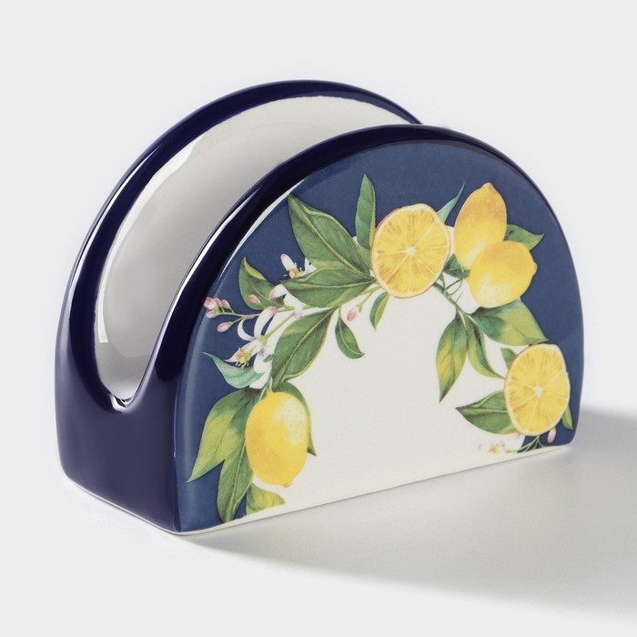Салфетница Доляна «Лимон», 9,5×7×4,3 см