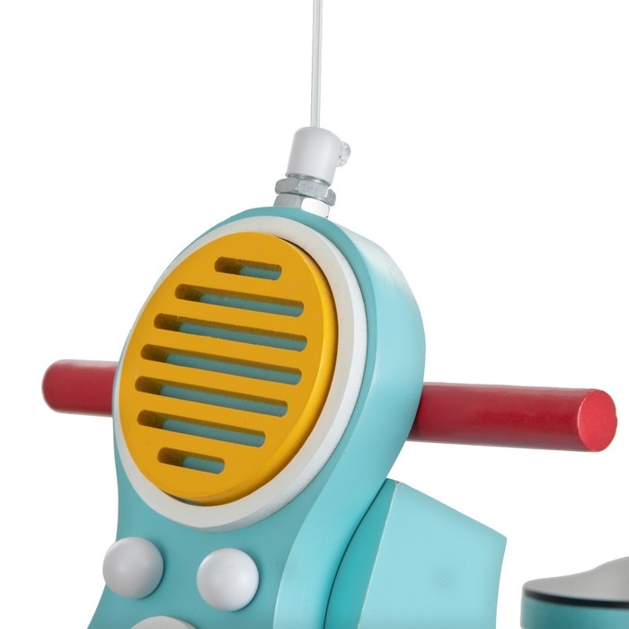 Люстра Люстра "Мотоцикл" LED 54Вт 4000К голубой 57х23х68 см BayerLux