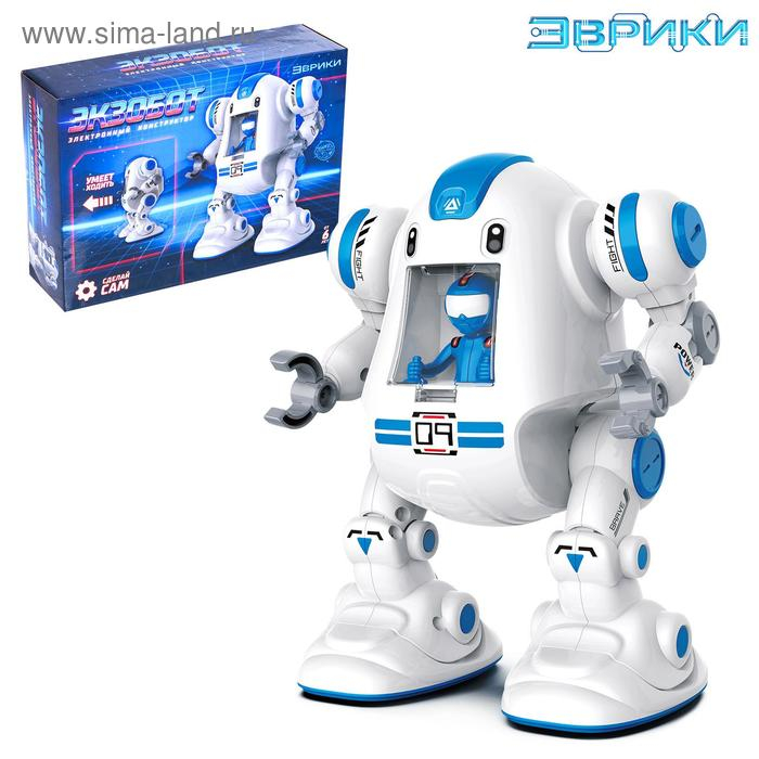 Электронный конструктор «Экзобот», умеет ходить, работает от батареек Электронный конструктор «Экзобот», умеет ходить, работает от батареек