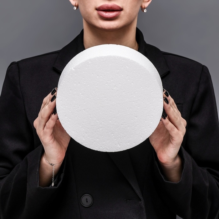 Флористическая основа из пенопласта Флористическая основа из пенопласта "Диск", 20 х 5 см