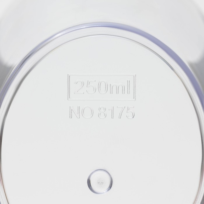 Стакан мерный, 250 мл, 13,5×8×8,7 см, цвет прозрачный