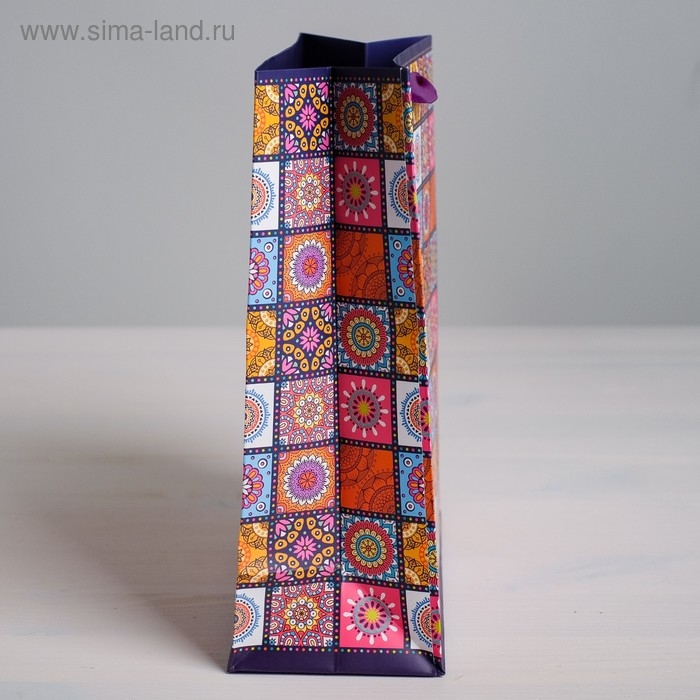 Пакет подарочный ламинированный вертикальный, упаковка, «Мозайка», L 31 х 40 х 11,5 см Пакет подарочный ламинированный вертикальный, упаковка, «Мозайка», L 31 х 40 х 11,5 см